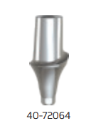 40-72064 Conical 4mm Straight Anatomic Abutment Ti Concave Dia 6mm