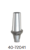 40-72241 Conical 1mm 20 Deg Anatomic Abutment Ti Concave Dia 4.5mm