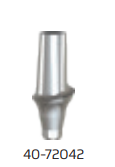 40-72242 Conical 2mm 20 Deg Anatomic Abutment Ti Concave Dia 4.5mm