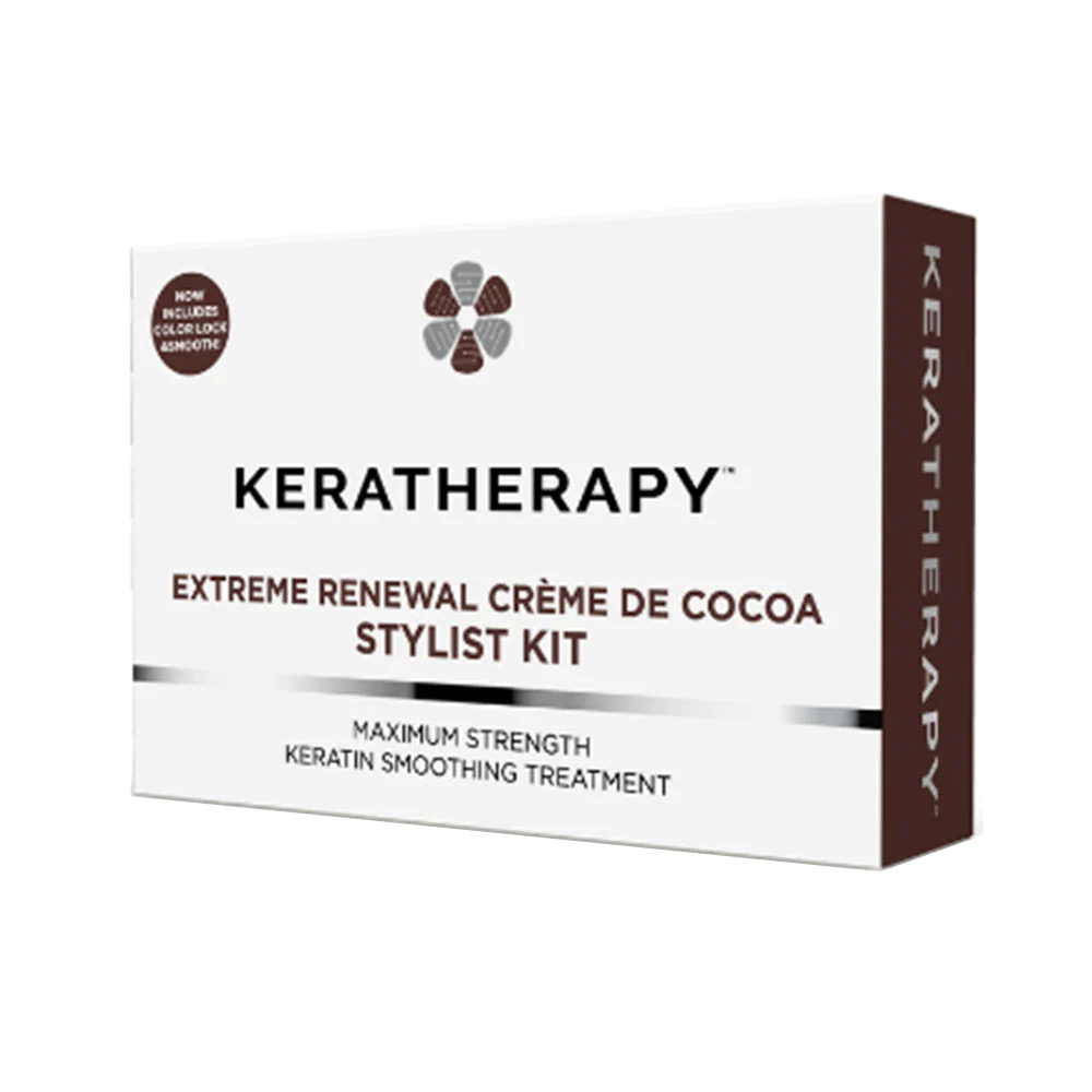 Keratherapy-Creme De Cocoa Maximum Strength Keratin Treatment 3.04oz Stylist Kit 3Pack (Creme de Cocoa 3.04oz/Color Lock & Smooth Treatment2oz/Claryfying Shampoo2oz)