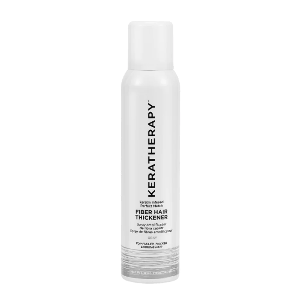 Keratherapy Keratin Infused Perfect Match Fibre Hair Thickner GRAY 4oz/192ml.