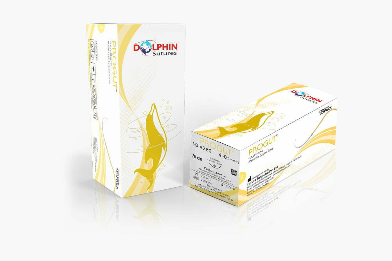 PETCRYL POLYGLYCOLIC ACID  (VIOLET)  COATED & BRAIDED, 3/8 CIRCLE REVRSE CUTTING, 12MM ABSORBABLE SURGICAL SUTURE USP, 45CM,4-0