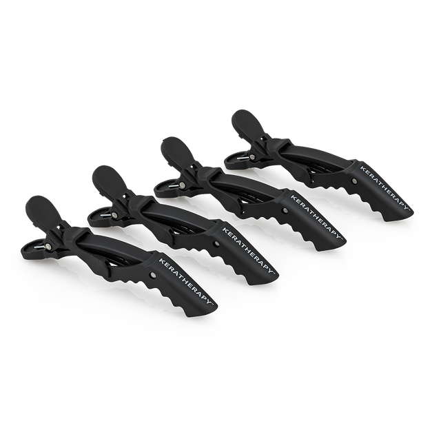 Keratherapy-Shark Clip 4-Piece Set Black