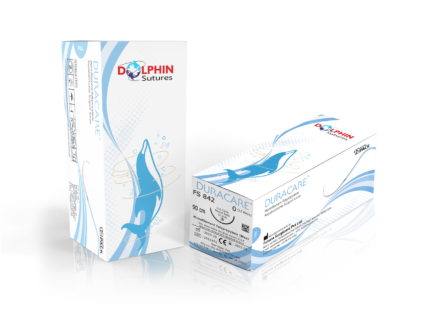 DURACARE MONOFILAMENT POLYPROPYLENE  (BLUE)  3/8 CIRCLE CUTTING 22 MM,  3-0, 80CM NON-ABSORBABLE SURGICAL SUTURE